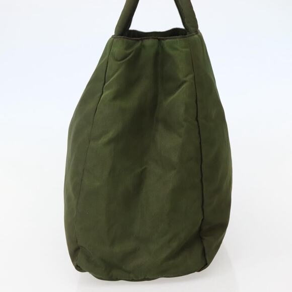 PRADA Hand Bag Nylon Khaki Silver - Picture 5 of 13